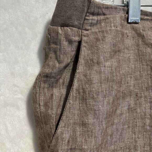 J.Jill Love Linen Women's Beechnut Slim Leg Ankle Pull On Pants Size XL Petite - Picture 6 of 16
